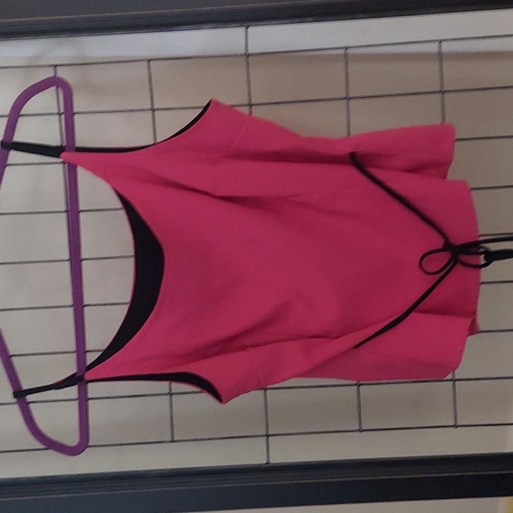 Vintage Y2K Brioche Pink Spaghetti Strap Coquette Camisole Tank Top Size L